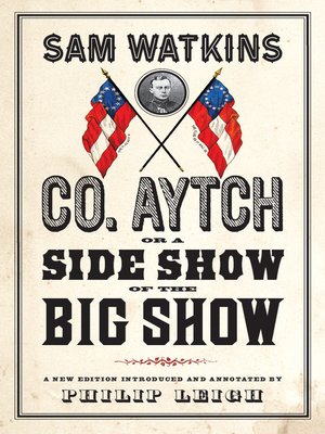 cover image of Co. Aytch, or a Side Show of the Big Show